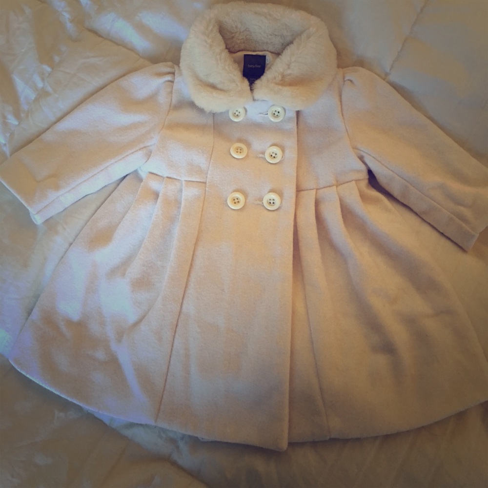 White Baby Gap Winter Coat